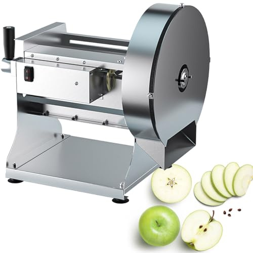 Heavy Duty Electric Vegetable Slicer - 2-in-1 Potato Shredder & Cabbage Chopper, Manual & Electric Fruit Cutter for Commercial Kitchen Use