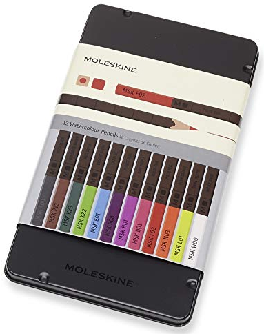 Moleskine Naturally Smart 12 Matite ad Acquerello