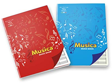 Pigna 0408197 en cahier Maxi musique, 16 feuilles - Lot de 10