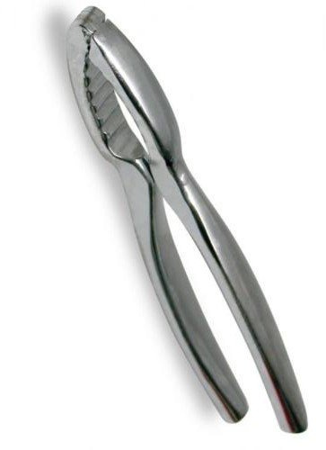 GIFAZ Schiaccianoci e Nocciole in Acciaio Nichelato Made in Italy - Ideale per Noci e Nocciole - Presa Comoda - Lunghezza 16 cm