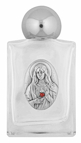 Botella de cristal de agua bendita por venerare
