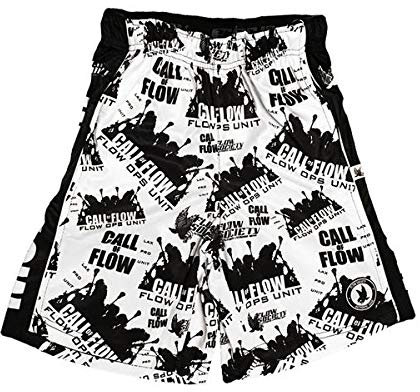 Flow Society Call of Flow Jungen Athletic Shorts Jungen Shorts Gym Shorts, Jungen, weiß, Large