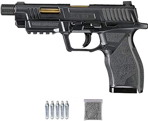 Umarex UX SA10 (blowback) | Pack Pistola de balines (perdigones o Bolas de Acero BB's). Arma de Aire comprimido CO2 Calibre 4,5mm - Potencia menor a 3,5 J