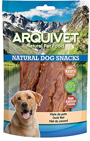 ARQUIVET Filet de canard 350 gr - 100% de collations naturelles pour chiens - prix, récompenses et bonbons pour chiens - nourriture canine