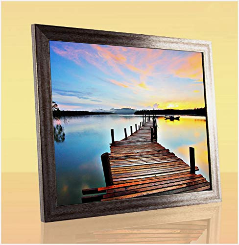 1a Bilderrahmen Orion Vintage Metall Dekor Shabby Chic 75 x 98 cm kantig Puzzle modern stabil eckig hochwertig preiswert mit antireflex Kunstglas