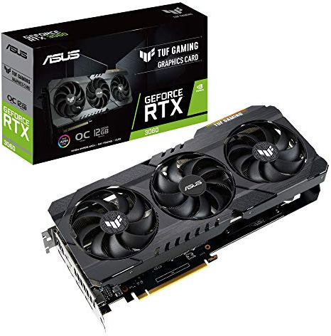 ASUS TUF Gaming NVIDIA GeForce RTX 3060 OC Edition Carte Graphique (PCIe 4.0, 12 Go GDDR6, HDMI 2.1, DisplayPort 1.4a, roulements à Billes Double, Certification de qualité Militaire, GPU Tweak II)