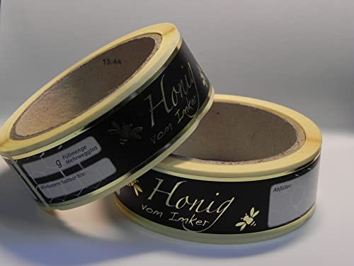 Generisch ApiSina Etiketten f.Honig, 1x 100 STK. f.250g ohne Eindruck Honigglasetiketten Honigetiketten Imker,Imkerei