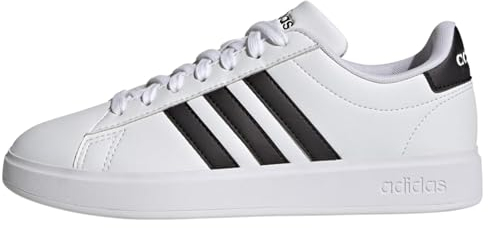 adidas Women's Grand Cloudfoam Lifestyle Court Comfort Shoes, Cloud White/Core Black/Core Black, 6 UK