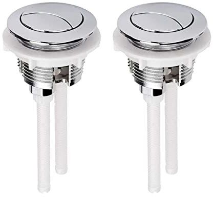 WANGCL 2 Stück Toilettenspülung Drücker Toiletten Wassertank Drucktasten 38mm Toilettenspülknopf Zubehör für Hochdruckpumpen