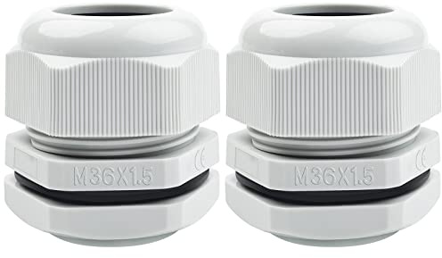 Hanibos Lot de 2 Presse-étoupes M36 connecteur étanche à câble Ajustable