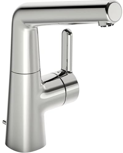 Hansa Waschtisch-Einhebelmischer HANSADESIGNO Style ND, He stl, m Gar, Ausl. 151mm, chr