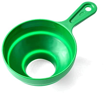 TREGOO Trichter Kunststofftrichter Klappbarer Teleskoptrichter für Weithalsgläser Lebensmittel Silikonqualität Marmelade Gewürz Große Dosentrichter Küchenwerkzeuge (Color : Green)