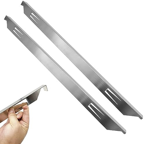 Stove Gap Covers 2PCS Cooker Gap Strips 23in/58.4cm Stainless Steel Stove Gap Filler Heat Resistant Stove Side Gap Guards Easy to Clean Oven Side Gap Filler for Countertop