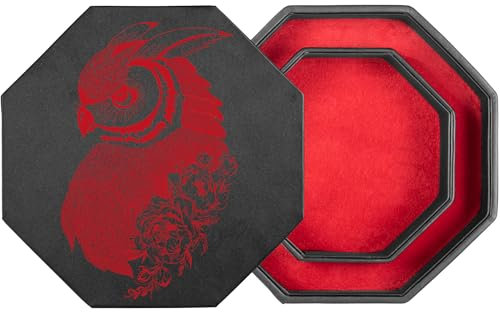 shibby Würfelbrett mit Würfel-Ablage und Deckel für alle Tabletop Spiele - 23,5cm (M9-2)