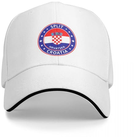 KOSOEII Basecap Split, Kroatien, Hrvatska Cap Baseball Cap Hüte Snapback Cap Bucket Hat Damen Cap Herren