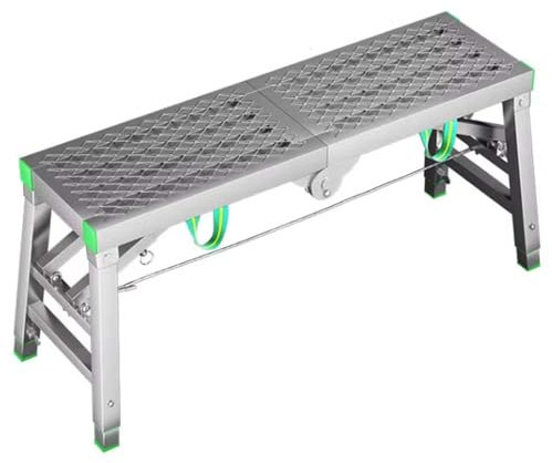 Piattaforma di lavoro portatile regolabile per la pulizia del soffitto, pittura, lavaggio auto, antiscivolo, pieghevole, ponteggi (40 cm larghezza 140 cm)