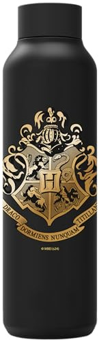 QUOKKA SOLID X HARRY POTTER | BOTELLA TÉRMICA DE ACERO INOXIDABLE DOBLE PARED | HP HOGWARTS