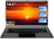 Morostron 14,1-Zoll-Laptop-Computer, Celeron Quad-Core bis zu 2,2 GHz, 4 GB RAM und 192 GB SSD,W11-Laptop-Computer mit FHD IPS, schlankes und leichtes Notebook, Arbeits- und Studenten-Laptops,Grau,WPS