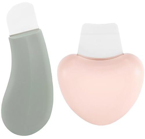 2 Stück Mitesserentferner Blackhead Remover, Mitesser Schaber, Hautschrubber Für Die Reinigung Der Nase Mitesserentfernungswerkzeug in 2 Farben Nasenschaber Für MitesserHellgrün Und Fleischfarben