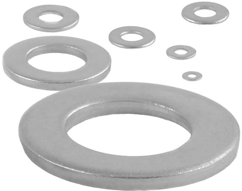 50 Stück Flache Unterlegscheiben M10 Edelstahl A2 DIN 125 (Form A) Edelstahlscheiben Beilagscheiben WIBTEC®