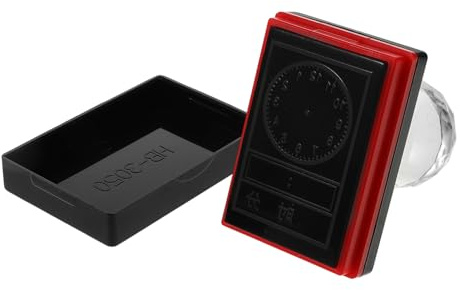 Toyvian Sello de Reloj Educativo para Niños Estudiantes Pequeño Tamaño Estampador de Aprendizaje de Juguete Pedagógico para Manualidades y Proyectos Creativos Rojo