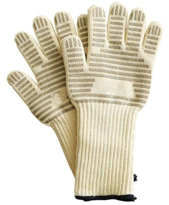 Maniques de four à micro-ondes en silicone et coton - Protection contre la chaleur - Anti-glisse, sans danger - Pour les professionnels de la cuisine