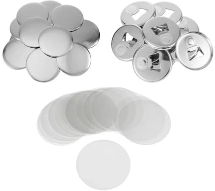 100 imanes abrebotellas de 58 mm for refrigerador, piezas de repuesto for botones de bricolaje, for máquina de prensa manual, consumibles for botones redondos e insignias. para casillero de oficina