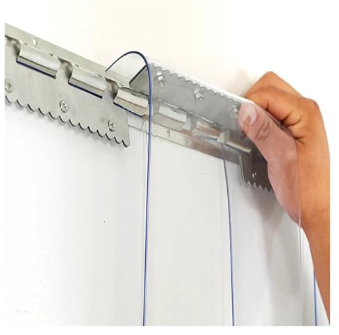 Streifenvorhang Lamellenvorhang Transparent Langlebig Pvc Strip Door Curtainorhang Einkaufszentren, Lagerhäuser(75x240cm/29.53x94.49in)