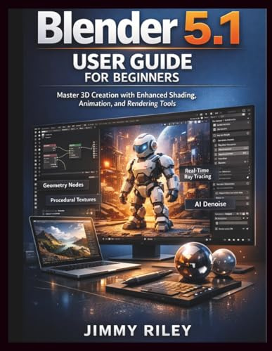 Blender 5.1 User Guide For Beginners: Master 3D Creation with Enhanced Shading, Animation, and Rendering Tools (CADzenith Success Guides)