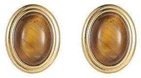 S925 Silver med Naturlig Jade Gul Brun Oval Örhängen för Kvinnor Yoga Äkta