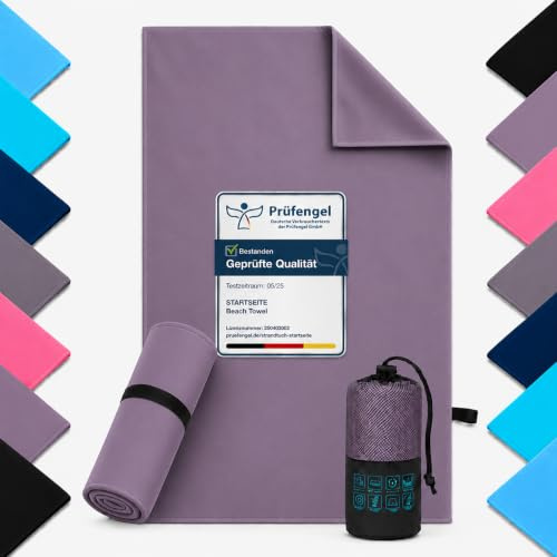 Microfibre Towel - 250 GSM Highly Absorbent Gym Towel & Travel Towel, 30*50CM Lightweight Quick Dry Towels for Adults, Soft Sports Towel for Swimming, Yoga, Camping, Hiking & Beach Velvet Aubergine