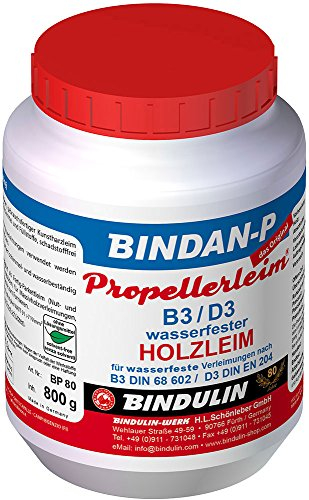 Bindulin Bindan-P Propellerleim Holzleim Leim Wasserfest (800g PE-Dose)