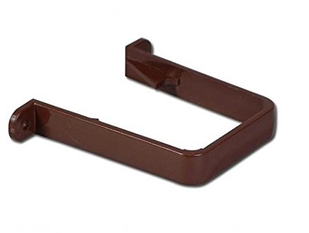 Brown Square Guttering and Downpipe - Gutter and Pipe Fittings - Pipe Clip x 5