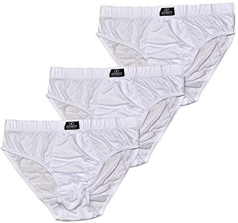 Fontana Calze, 12 par herrkalsonger i 100 % bomull av skottland., Vit, XL (Etikett 6)