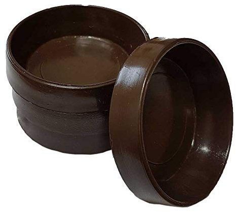 4 pieds bruns de 45 mm pour protéger les sols en bois, stratifiés, carrelages et moquettes contre les dommages, les rayures des chaises, des lits, des canapés et des pieds de table