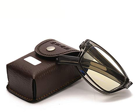 RXBFD Blaues Licht, das faltende Lesebrille, stilvolle tragbare Anti-Augenbelastungs-Federscharnier-Unisex-Computer-Leser für Frauen und Männer blockiert