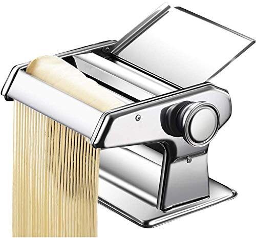 Multifunctional Stainless Steel Rolling Cutting Machine, Household Manual Dough Rolling Roller Lasagne Tagliatelle Cutter