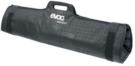 EVOC GEAR WRAP Transporttasche für Werkzeuge und E-Bike-Akkus (Tasche zum Aufrollen, durchdachte Unterteilung, gepolstertes Fach für Akkus, sicherer Transport von Equipment, Größen: M & L)