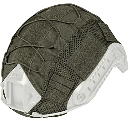 IDOGEAR Tactical Helmet Cover for Fast Helmet camo Helmet Cover for Airsoft Helmet in Size M/L, Military Paintball Hunting Shooting Gear - 500D Nylon