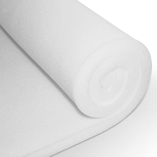 Deshome - Schaumstoff 5 Meter für die Polsterung von Sofas, Kissen, Matratzen, Stühlen, Dichte 20 cm, Dicke 2 cm - Schaumstoff Meterware Made in Italy, formstabil, milbendicht, antiallergisch