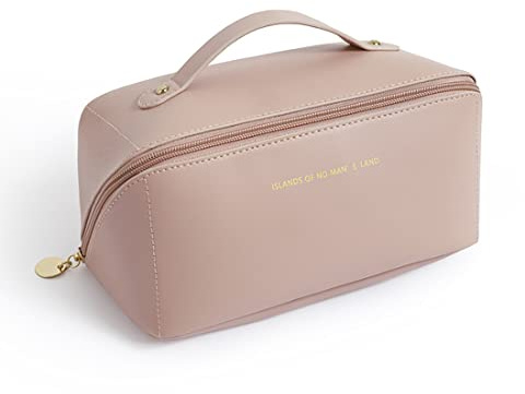 NOVAGO Mini Vanity Trousse Toilette Compacte, Trousse Maquillage, Pochette cosmétique, Organiseur de Maquillage (Rose)