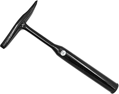 Martillo de escoria de acero forjado de 430 g lacado en negro