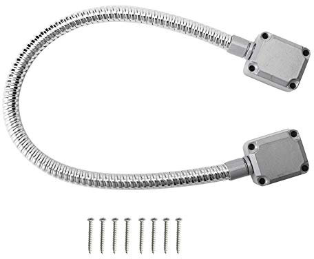 HERCHR Gaine Cable Porte,Conduit de Fil de Porte, diamètre intérieur de 8 mm, Cordon de Portes blindé télescopique, Montage exposé, câble de contrôle d'accès, Protecteur Câbles Contrôle D'accès