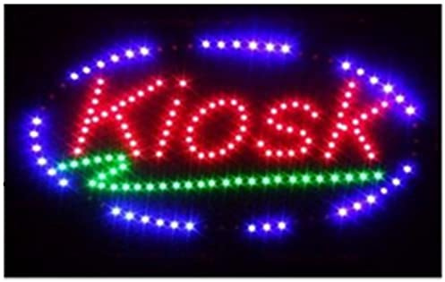 LED-skylt ljusskylt öppna Open Dönner Kebab Bar och mycket mer reklam, ljusREKLAM reklam, styla (kiosk (röd))