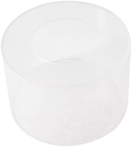 Giilayky 1 planche ronde en acrylique pour gâteau - Lissage des bords de gâteau - Grattoir - Plaque à gâteau DIY ronde - Rechargeable (A)