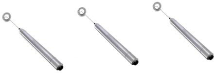 HEMOTON 3piezas Espumador De Leche Eléctrico Portátil De Acero Inoxidable Batidor Manual Para Café y Chocolate Funciona Baterías Aa Fácil De Limpiar y Usar