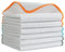 POLYTE Paños de cocina de microfibra ultra premium, tejido gofre, paquete de 6 (12 x 12 pulgadas, blanco)