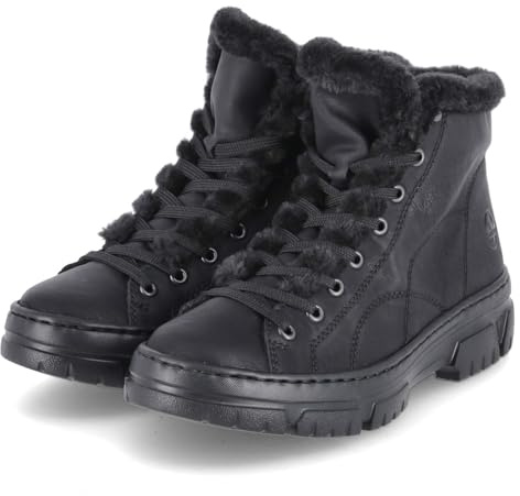 Rieker Damen Schnürstiefel Z7411-00 schwarz Gr. 40