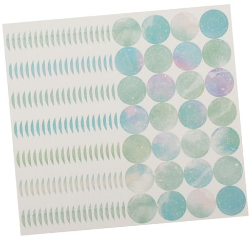 NUOBESTY 20sheets Punch Reinforcements Self-Adhesive Paper Hole Reinforcing Labels for Loose-Leaf Note Paper