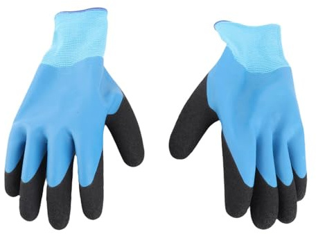 Asixxsix Elektrisch Isolierte Handschuhe, 400 V Spannungswiderstand, Elektriker-Hochspannungshandschuhe mit Rutschfestem Gummi-Design, Flammhemmende Isolierung, Arbeitshandschuhe